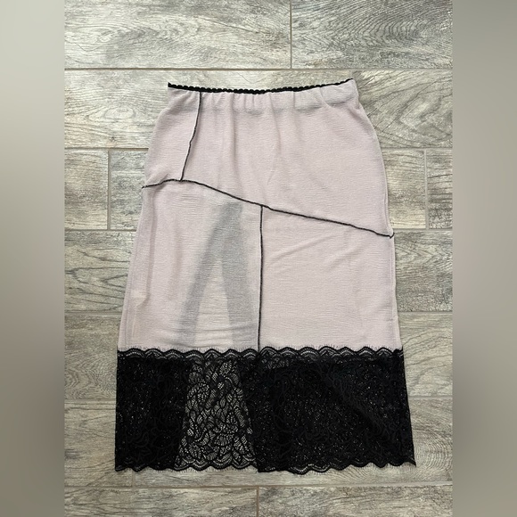NWOT Free people into you lace slip skirt with slit - Picture 3 of 3